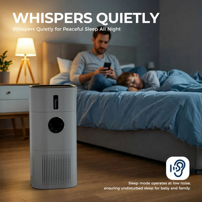 2-in-1 Air Purifier with Humidifier – H13 True HEPA Filter, Covers up to 60m², 24W