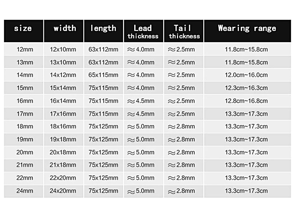 Premium Genuine Leather Watch Strap | 12–24mm, 9 Colors + Tool
