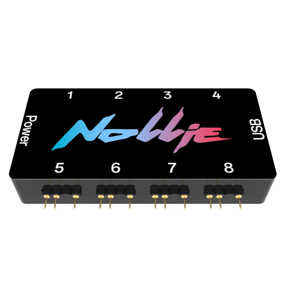 5V 3PIN ARGB Controller Hub – 8/16-Way Splitter, SignalRGB & OpenRGB Support, SATA Power