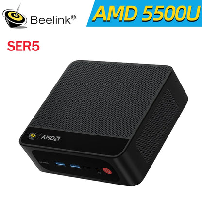 Beelink SER5 Max Mini PC – AMD Ryzen 7 6800U/7735HS, DDR5, WiFi 6, 2.5G LAN