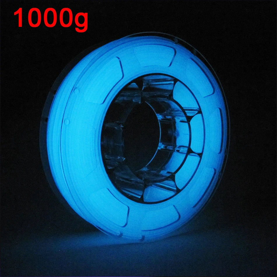 Glow-in-the-Dark PLA Filament – Luminous Purple, Green, Blue & Rainbow, 1.75mm for 3D Printers