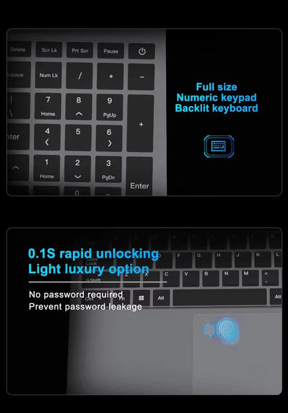 Gaming Laptop 15.6" – Intel Core i9 10980HK / i3 6100, 16GB RAM, 1TB SSD, Fingerprint, Backlit