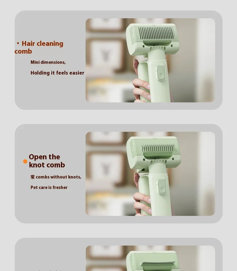 LISI Pet Grooming Vacuum Kit – 5 Brushes, 0.3L Dust Cup, HEPA Filter, 70W, Cat & Dog