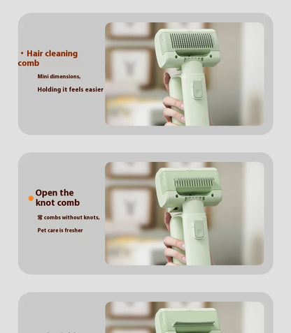 LISI Pet Grooming Vacuum Kit – 5 Brushes, 0.3L Dust Cup, HEPA Filter, 70W, Cat & Dog