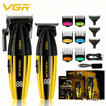 VGR Professional Hair Clippers | 9000 RPM | V-285 & V-003 | Cordless Barber Trimmer