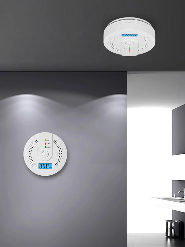 Digital Carbon Monoxide Detector – Sound Warning Battery Powered CO Gas Alarm