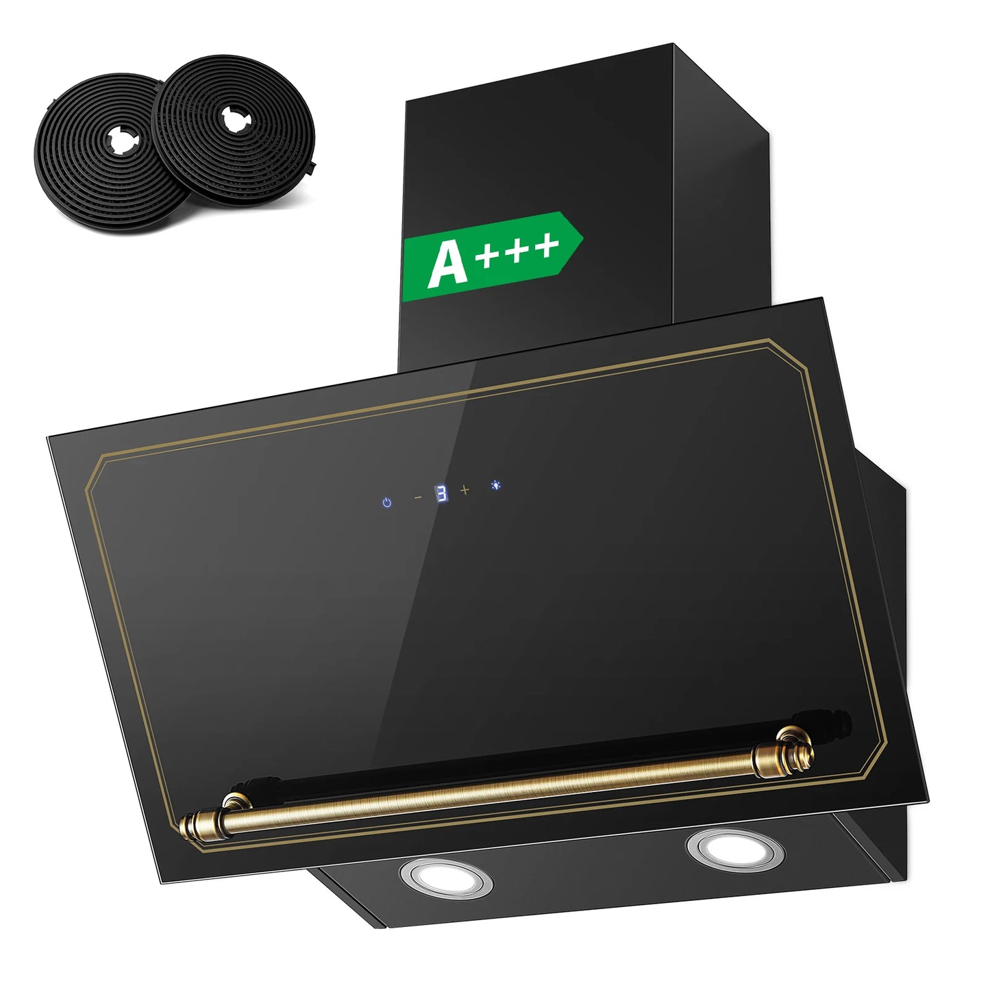 60cm Retro Wall Hood | 400m³/h Suction | A+++ | LED | Dual Filter