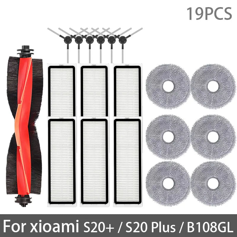 Xiaomi Robot Vacuum S20+ / B108GL / B108CN / B113CN Spare Parts – Brush, Filter & Mop
