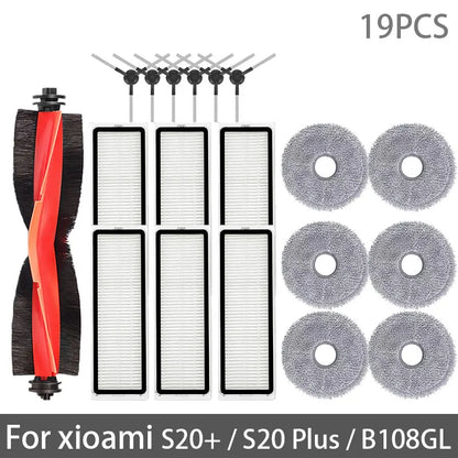 Xiaomi Robot Vacuum S20+ / B108GL / B108CN / B113CN Spare Parts – Brush, Filter & Mop