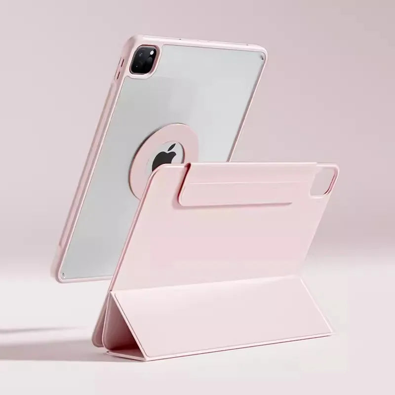 SZEGYCHX 720° Rotating iPad Case | PU Leather | Magnetic | Fits Pro, Air, Mini, iPad 7–11th Gen