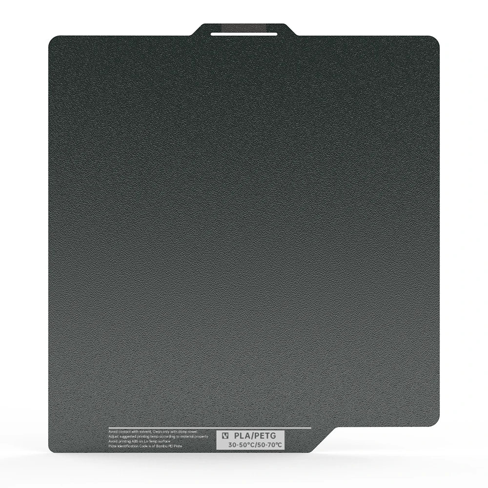 BIQU Panda CryoGrip Build Plate 256x256mm – Spring Steel, Textured, for Bambu Lab P1 & X1