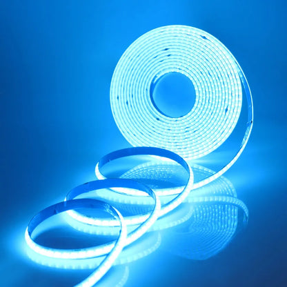 WiFi Bluetooth RGB COB LED Strip Light – 576 LEDs, 24/44 Key Remote, Flexible Tape Kit