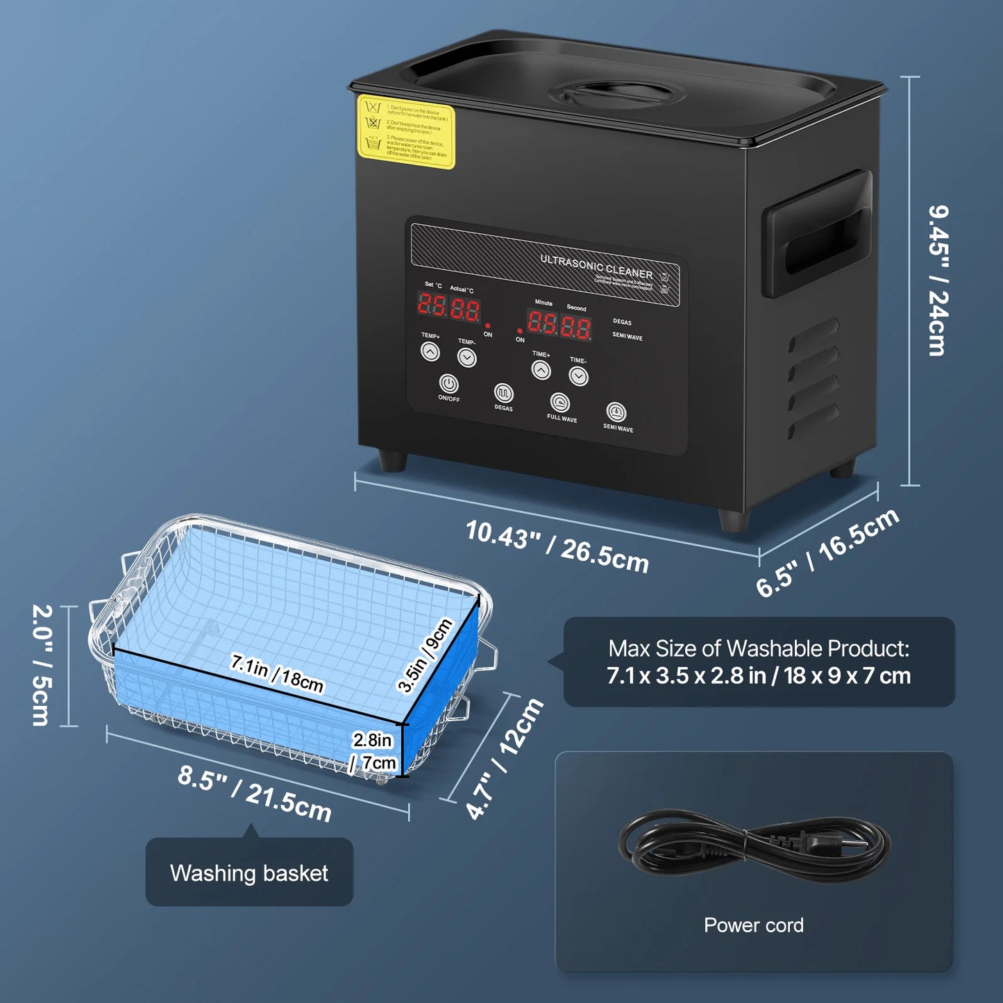 SucceBuy Ultrasonic Cleaner 2L–15L | Portable | Home & Kitchen Use