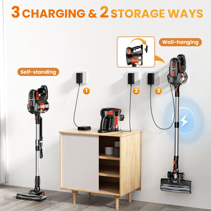 INSE V770 Cordless Stick Vacuum Cleaner – 25kPa, 235W, 6-in-1, 40min Battery