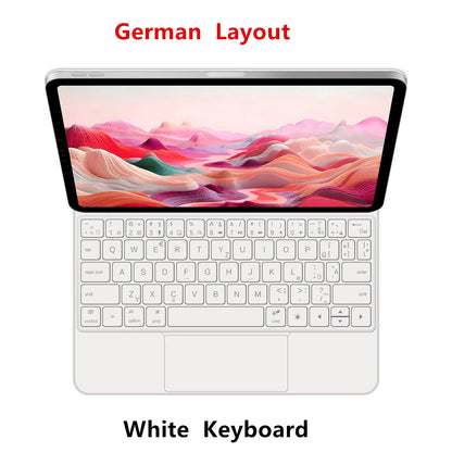 Magic Keyboard for iPad 11th Gen (A16) 2025 | Smart Case | Multi-Language | Black & White | 7 Languages