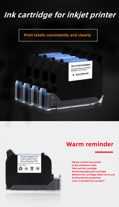 Universal Handheld Inkjet Printer Ink Cartridge 42ml