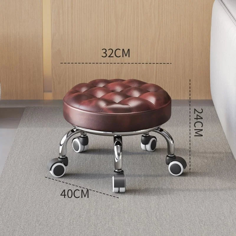 R.E.D. Shopping universal wheel stool with wheels for floor wiping, small child-friendly stool for learning to walk in home and garden.