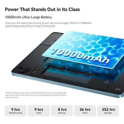 Blackview MEGA 5 Tablet | Android | 12GB+256GB | 4G WiFi | Official Standard