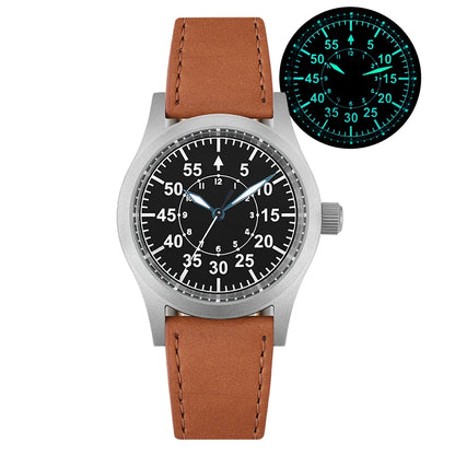 Militado ML05 Vintage Field Watch – 38mm, VH31 Sweep, Sapphire AR Crystal, Luminous