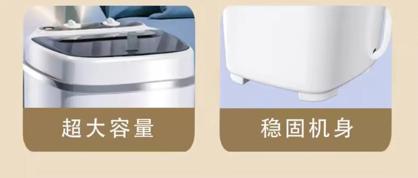 Mini Semi-Automatic Washing Machine – 7.5kg Large Capacity, for Socks, Underwear & Small Clothes, EU/UK/US/AU