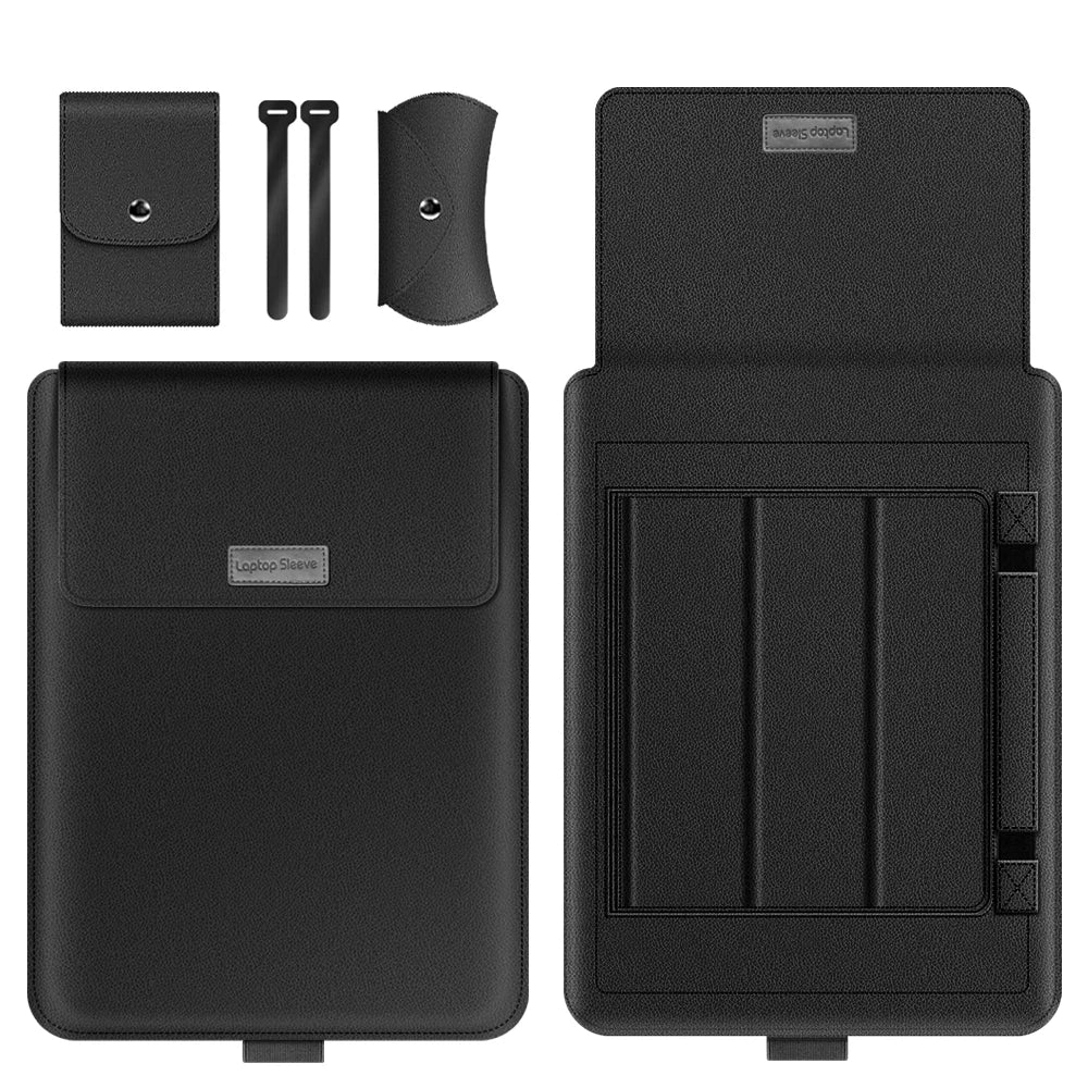 Laptop Sleeve Bag for MacBook Air 13 M4/M3/M2/M1, Pro 13/14/16, Huawei, ASUS, Dell – 11–16", PU Leather