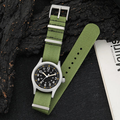 Militado ML05 Vintage Field Watch – 38mm, VH31 Sweep, Sapphire AR Crystal, Luminous