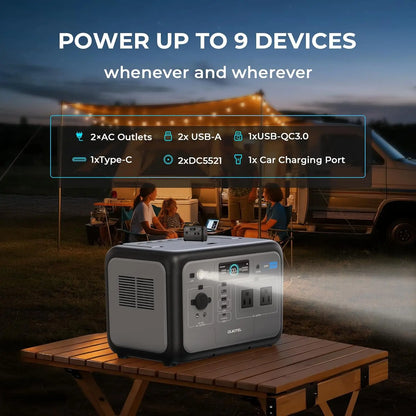 OUKITEL P800E Portable Power Station 800W | 512Wh LiFePO4 | Solar Generator