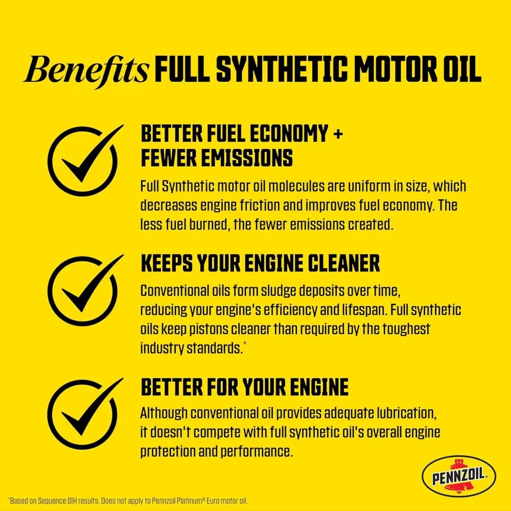 Ultra Platinum 0W-40 Full Synthetic Motor Oil – 1 Quart (6-Pack)