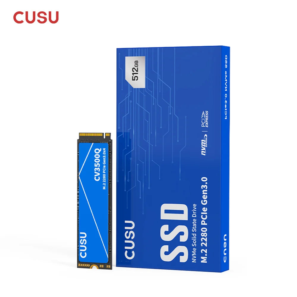 CUSU M.2 NVMe SSD | 256GB to 2TB | PCIe 3.0 | M.2 2280 | Laptop & PC Internal Solid State Drive