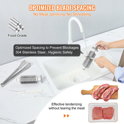 SucceBuy Commercial Meat Tenderizer 450W | 17-inch, 54 Blades, Electric, Pork Chicken Fish