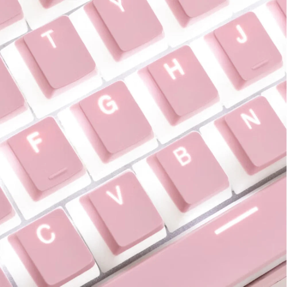 129-Key Pudding Keycaps – OEM Profile PBT, Transparent, MX Hot-Swap Compatible
