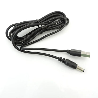 USB 2.0 Male A to DC 5.5mm x 2.1mm Plug Jack DC Power Cord Socket Connector 5V Cable Line 5.5mm*2.1mm 1