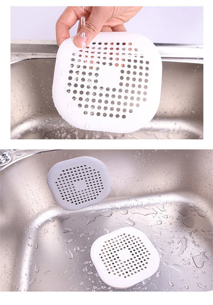 Silicone Sink & Drain Hair Catcher | Shower & Bathtub Filter Screen