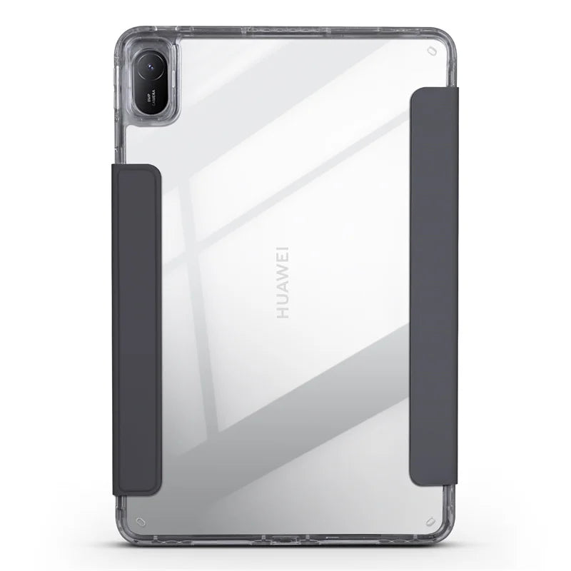 Huawei MatePad 11.5 2025 Smart Fold Case – Magnetic PU Leather + Acrylic Hard Back