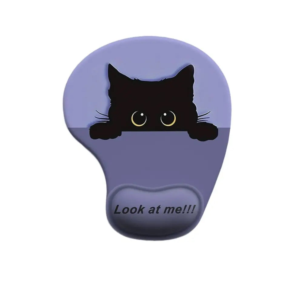 Cartoon Animal Mouse Pad with Wrist Rest – Non-Slip Silicone, Ergonomic, Cute Design