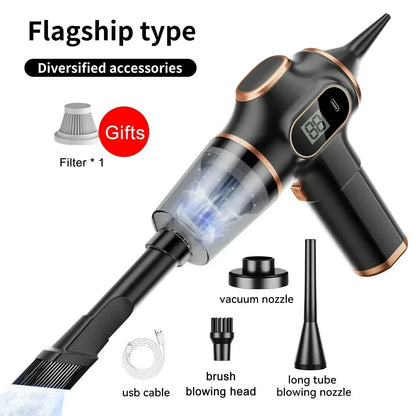 Handheld Wireless Vacuum Cleaner – 9500000Pa, Cordless, Car & Home