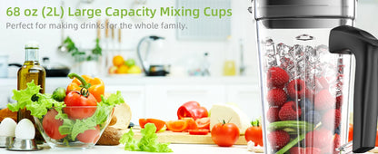 BioloMix 3HP Professional Blender BL-1800 | 2200W | 2L Jug | EU 220V