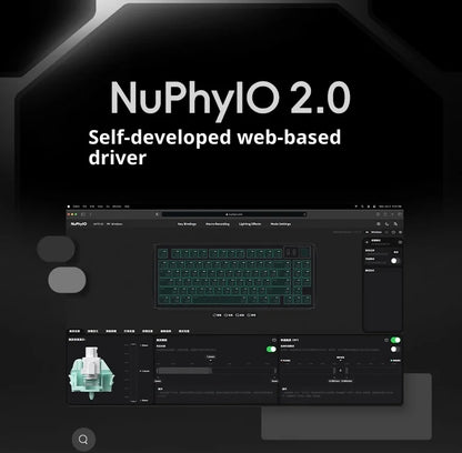 NuPhy WH80 HE Gaming Keyboard | Hall Effect | Rapid Trigger | DKS SOCD | 2.4G BT Wireless