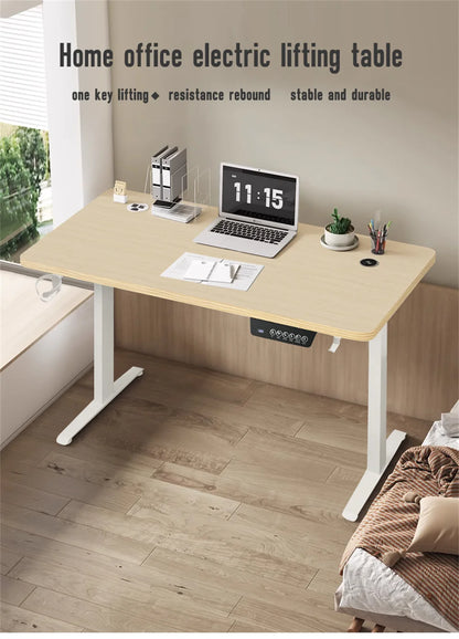 Smart Electric Standing Laptop Computer Motion Desk Height Adjustable Desk Lifting Table Standing Desk Sit Desk Home Office