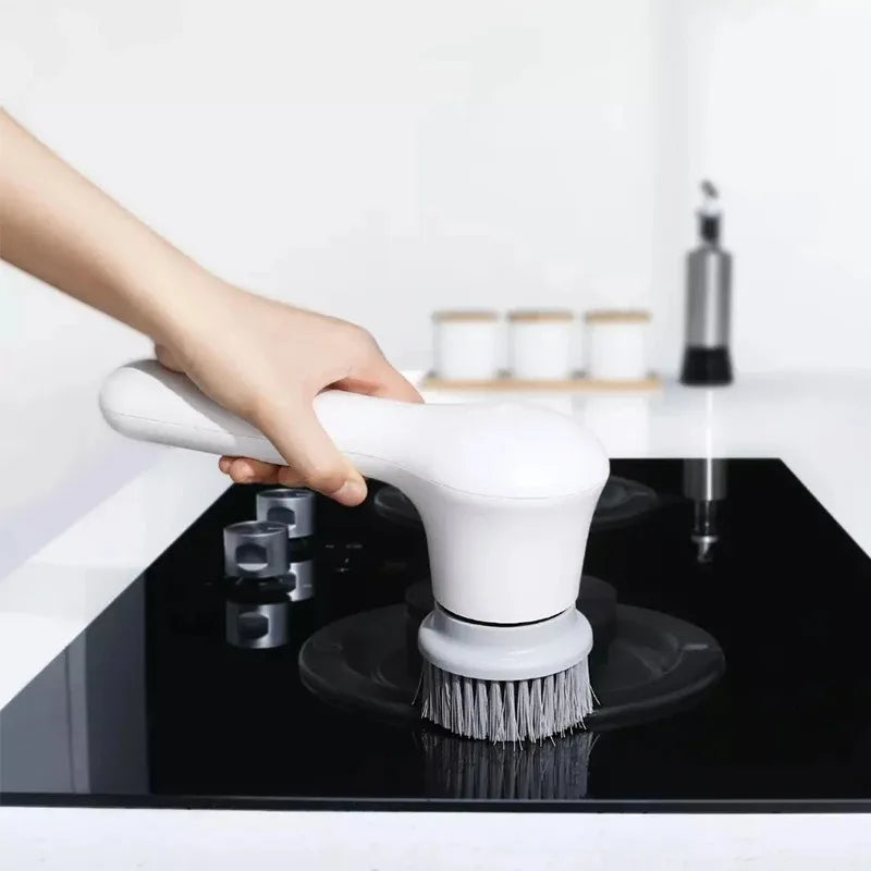 Wireless Handheld Electric Cleaning Scrubber – Rechargeable, Multi-Surface Brush Tool for Car, Home & Kitchen