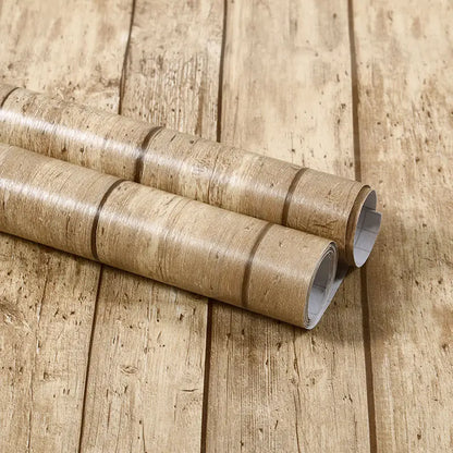 Self-Adhesive Waterproof Wood Effect Wallpaper Roll – PVC Vinyl