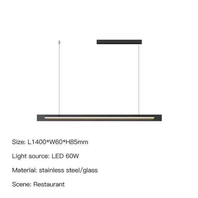 Modern Minimalist Style LED Chandelier for Living Dining Room Kitchen Office Desks Bar Home Decoration Hanging Light Fixture