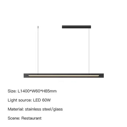 Modern Minimalist Style LED Chandelier for Living Dining Room Kitchen Office Desks Bar Home Decoration Hanging Light Fixture