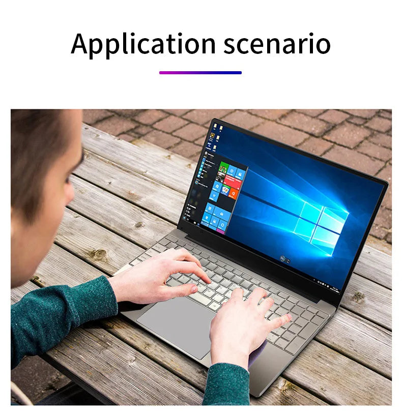 Pipo 15.6" Laptop – Intel Celeron N5095, 16GB DDR4, up to 1TB SSD, Pink/Silver, Windows 10
