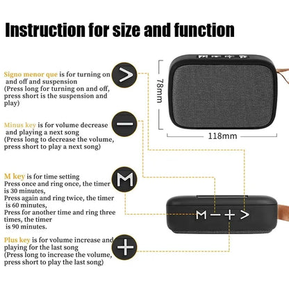 Portable Wireless Soundbar - Bluetooth 5.0, 500mAh Battery, HIFI Sound for Indoor & Outdoor