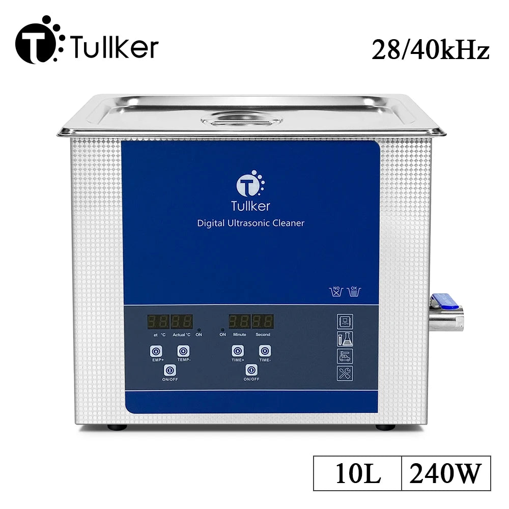 Industrial Ultrasonic Cleaner 2L–30L – Metal, DPF & Engine Parts Degreaser, EU/UK/US/AU Plug