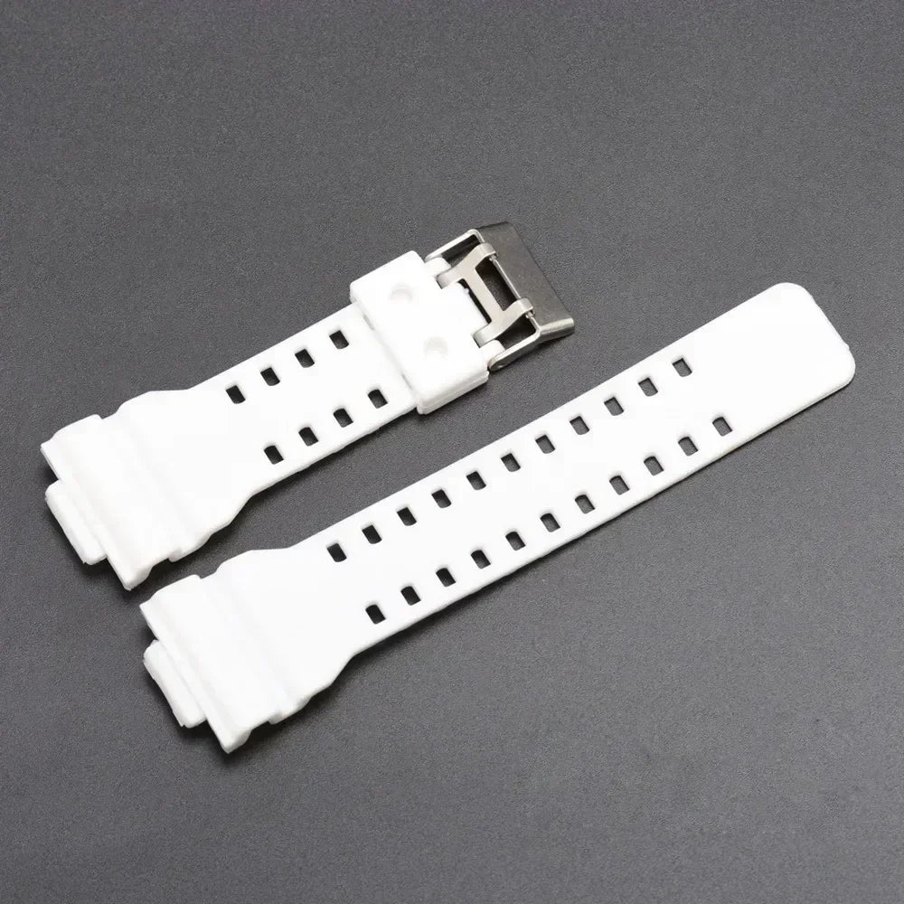 Silicone Replacement Watch Strap for Casio G-Shock GA-100/110/200/400/700 – 16mm Resin Band
