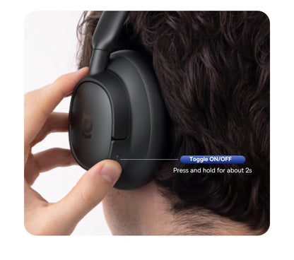 Baseus EH10 NC ANC Wireless Headphones – 45dB Hybrid Noise Cancelling, LDAC, Bluetooth 6.0, 80Hrs