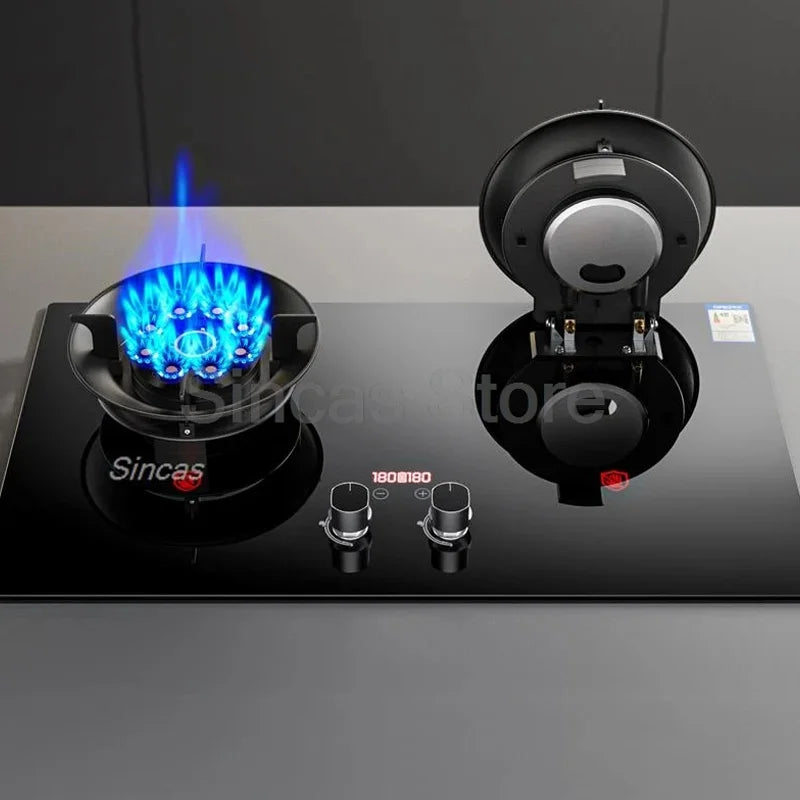 Two-Burner Gas Stove – Fierce Fire Desktop & Built-in | LPG & Natural Gas