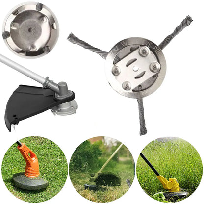 Universal Grass Trimmer Head – Metal Weed Eater Blade Replacement